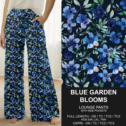 B310 - Preorder Blue Garden Blooms Lounge Pants (Closes 8/30. ETA: late Oct.)