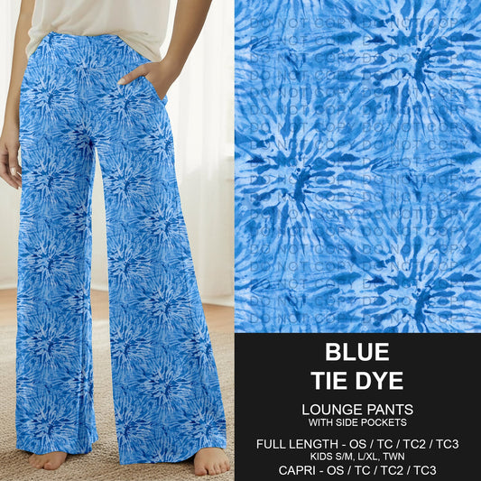 B279 - Preorder Blue Tie Dye Lounge Pants (Closes 3/18. ETA: late May)