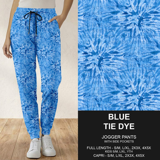 B279 - Preorder Blue Tie Dye Joggers (Closes 3/18. ETA: late May)