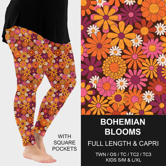 B257 - Preorder Bohemian Blooms Leggings w/ Pockets (Closes 10/26. ETA: late Dec.)