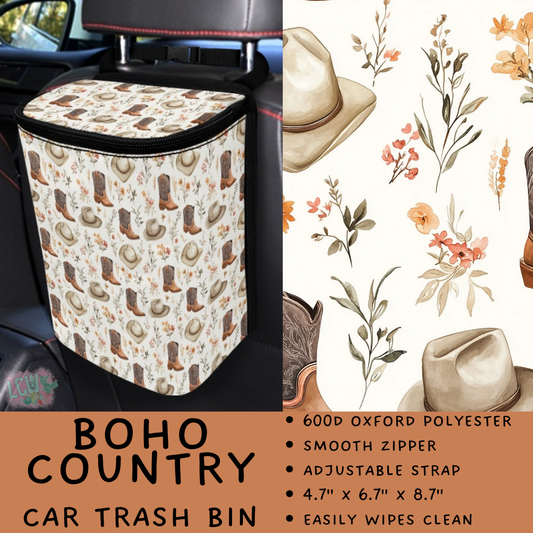 Batch #423 - Car Accessories - Closes 10/2 - ETA mid/late Nov - Boho Country Car Trash Bin