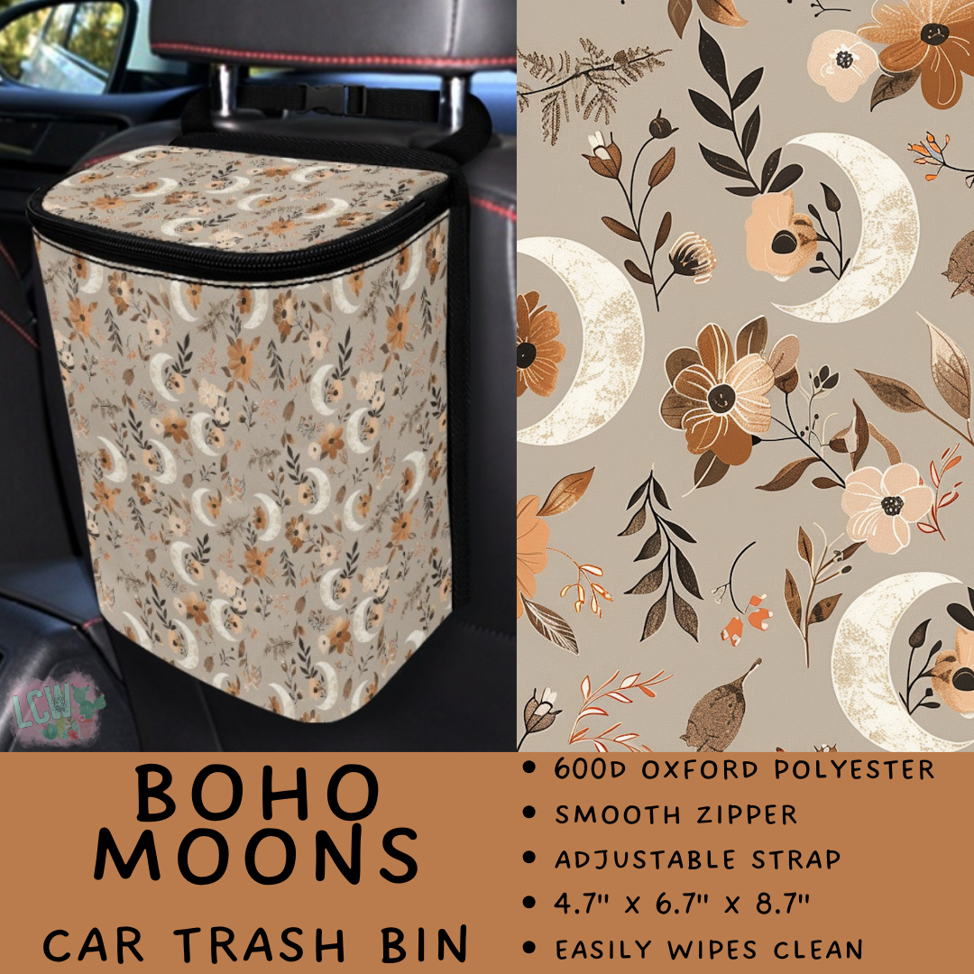 Batch #423 - Car Accessories - Closes 10/2 - ETA mid/late Nov - Boho Moons Car Trash Bin