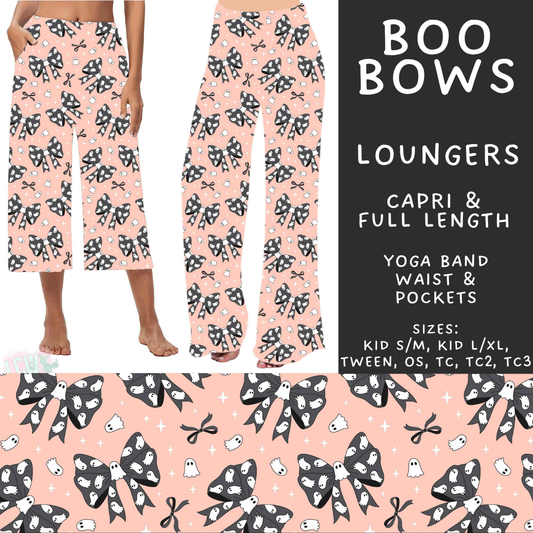 Batch #562 - Fun Run 25 - Closes 7/29 - ETA late Sept - Boo Bows Capri and Full Length Loungers