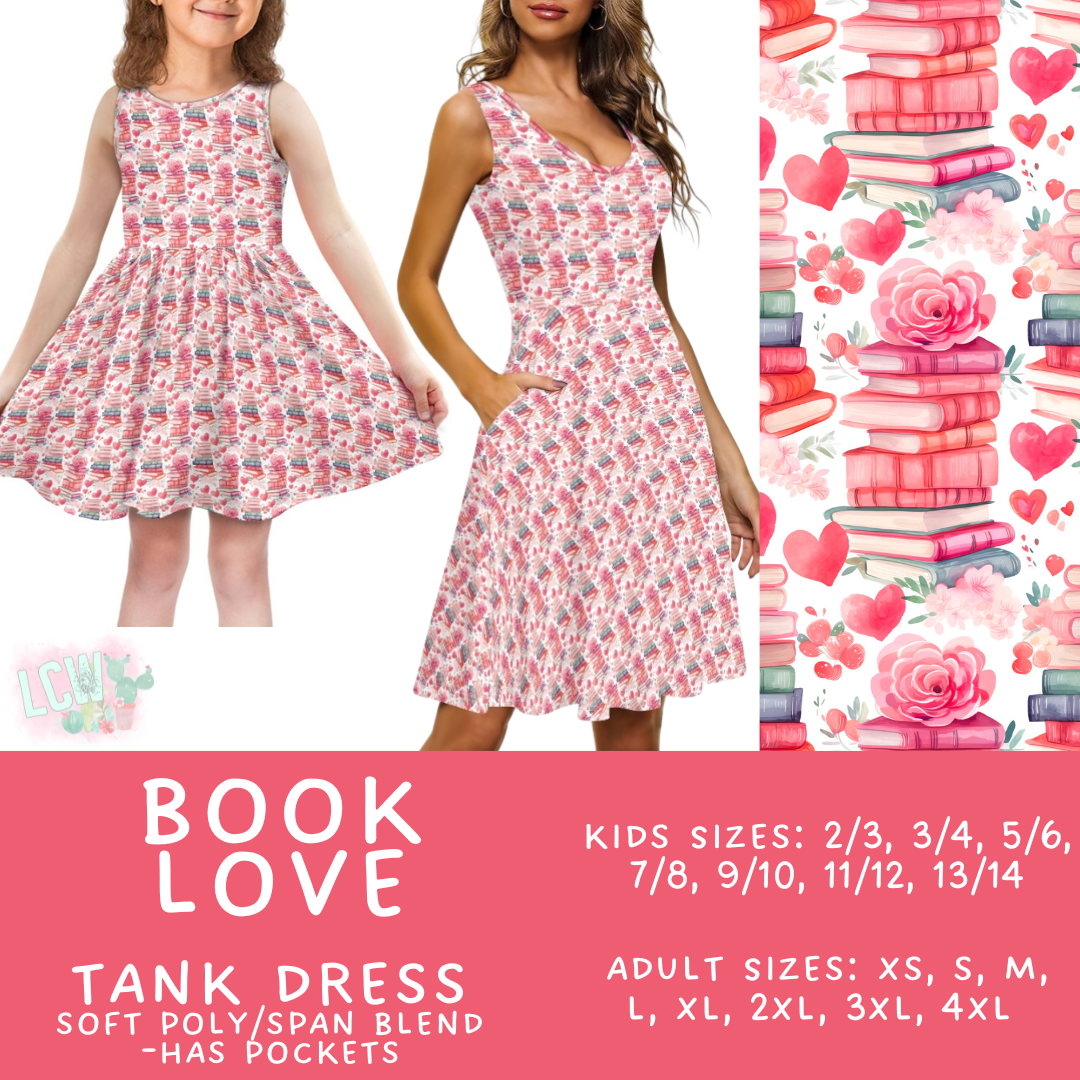 Batch #452 - Mom & Me Love - Closes 11/21 - ETA early Jan - Book Love Women's & Girl's Tank Dress