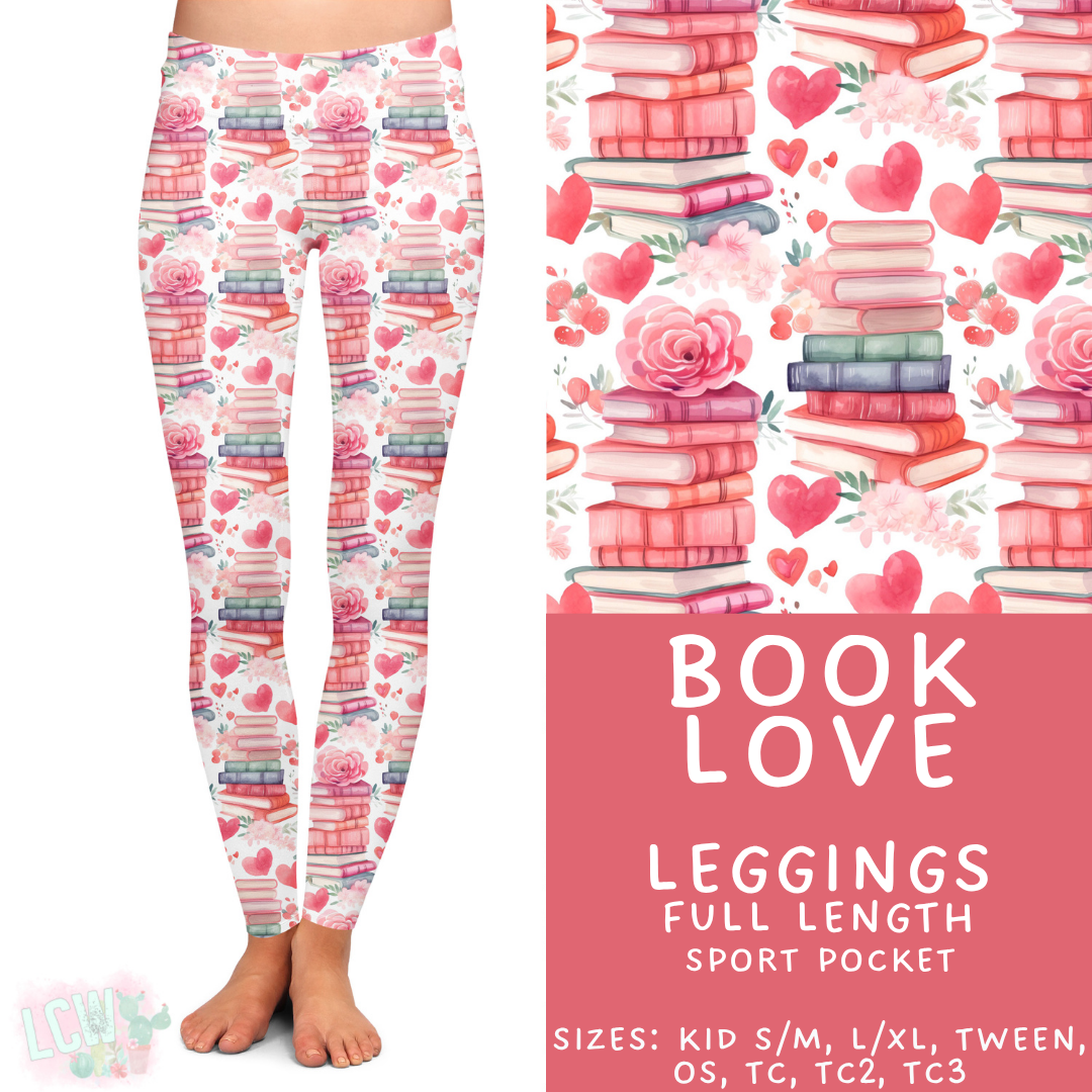 Batch #453 - Love Day 2 - Closes 11/24 - ETA mid Jan - Book Love Full Length Leggings