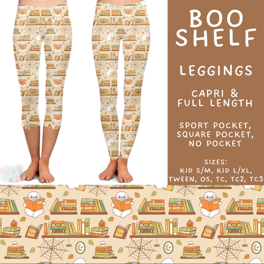 Batch #556 - Halloween 3 - Closes 7/15 - ETA mid Sept - Boo Shelf Full and Capri Length Leggings