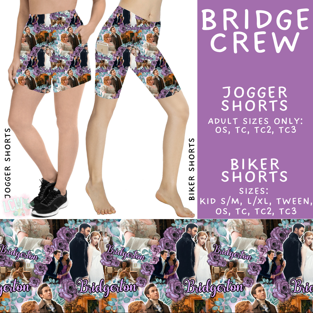 Batch #502 - Show Time - Closes 3/11 - ETA mid May - Bridge Crew Biker & Jogger Shorts
