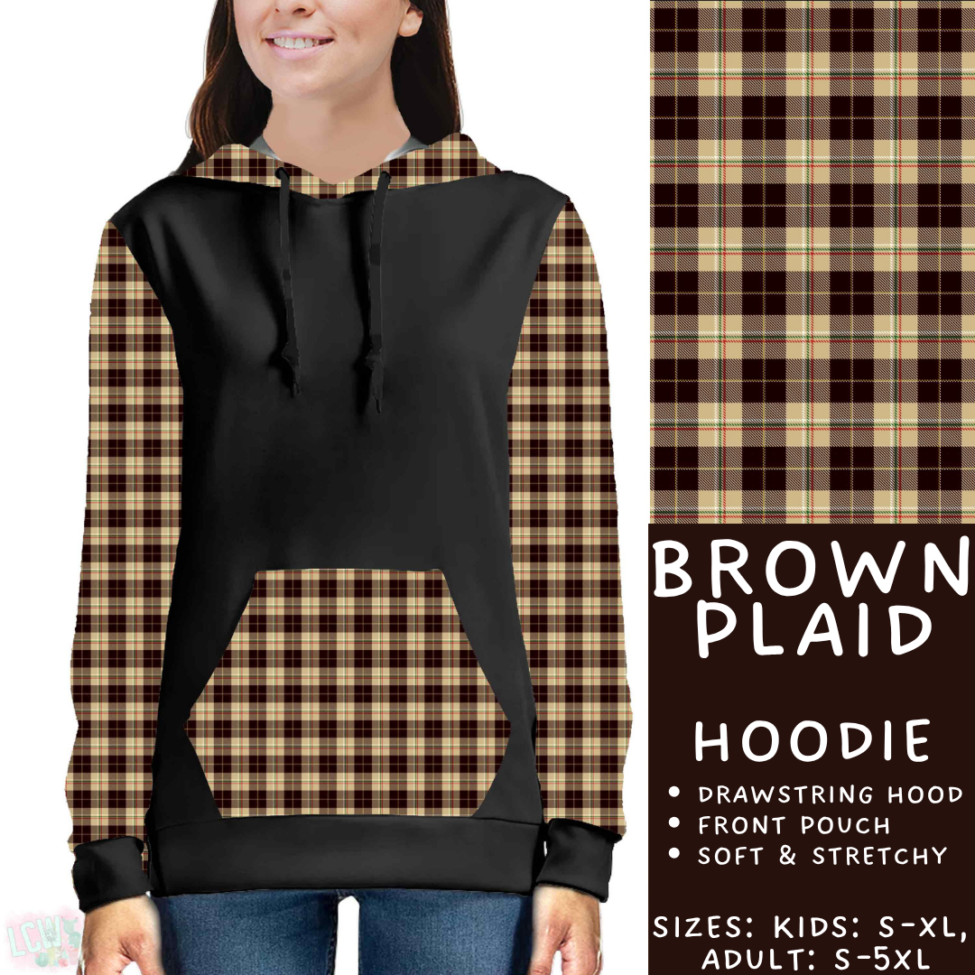 Batch #575 - Fun Run 26 - Closes 8/26 - ETA late October - Brown Plaid Hoodie