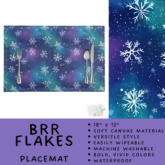 Batch #602 - Table Runners & Placemats - Closes 10/23 - ETA mid Dec - Brr Flakes Placemat