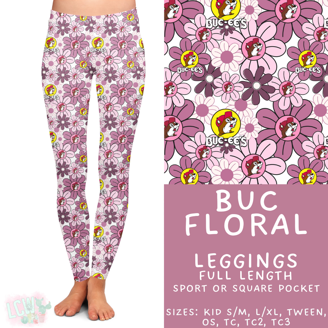 Batch #411 - July Request Run - Closes 9/11 - ETA late October - Buc Floral Full Length Leggings