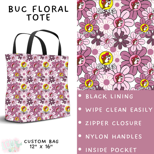 Batch #411 - July Request Run - Closes 9/11 - ETA late October - Buc Floral Tote