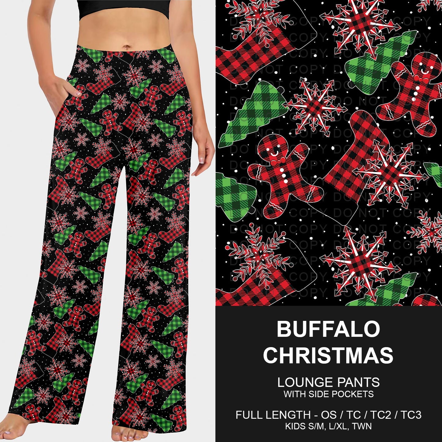 B253 - Preorder Buffalo Christmas Lounge Pants (Closes 9/28. ETA late Nov.)