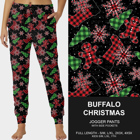 B253 - Preorder Buffalo Christmas Joggers (Closes 9/28. ETA late Nov.)