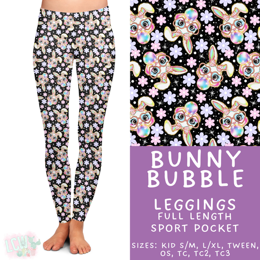 Batch #478 - Bunny Trail Collection - Closes 1/12 ETA - Early March - Bunny Bubble Full Length Leggings