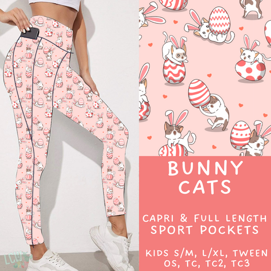 Ready To Ship - Bunny Cats Leggings - TC2