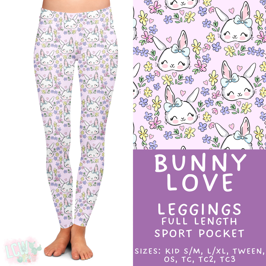 Batch #478 - Bunny Trail Collection - Closes 1/12 ETA - Early March - Bunny Love Full Length Leggings