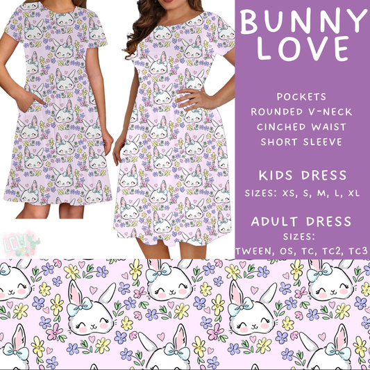 Batch #478 - Bunny Trail Collection - Closes 1/12 ETA - Early March - Bunny Love Adult & Kids Dresses