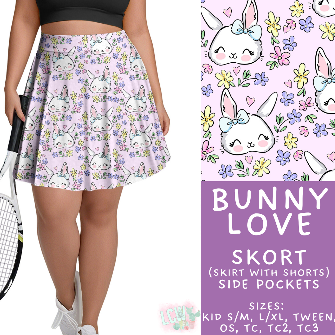 Batch #478 - Bunny Trail Collection - Closes 1/12 ETA - Early March - Bunny Love Skort