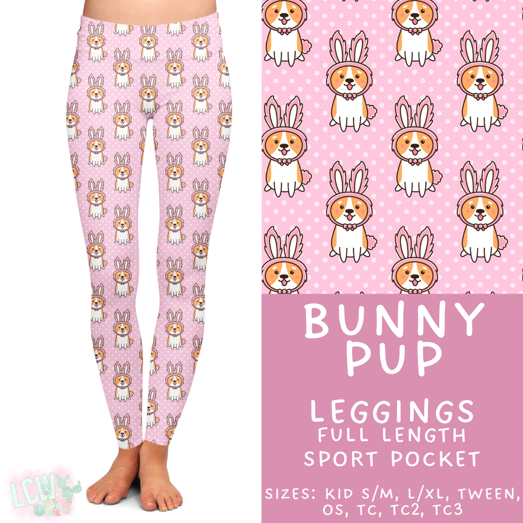 Batch #478 - Bunny Trail Collection - Closes 1/12 ETA - Early March - Bunny Pup Full Length Leggings