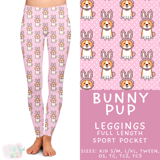 Batch #478 - Bunny Trail Collection - Closes 1/12 ETA - Early March - Bunny Pup Full Length Leggings