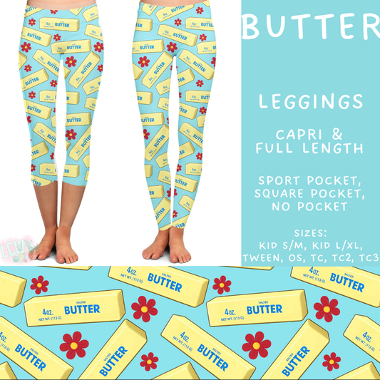 Batch #538 - Fun Run 23 - Closes 6/3 - ETA early August - Butter Full and Capri Length Leggings