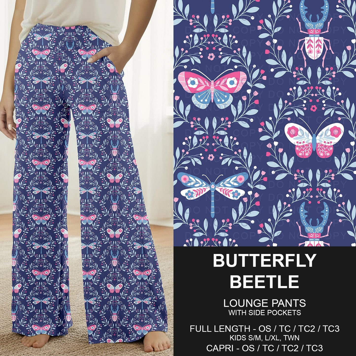 B293 - Preorder Butterfly Beetle Lounge Pants (Closes 5/31. ETA: early Aug.)