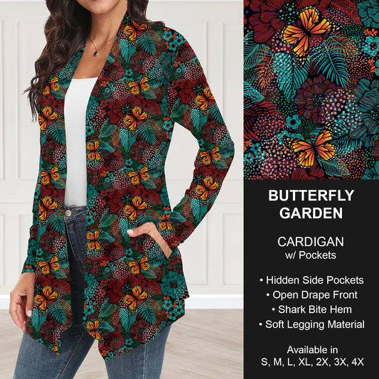 B248 - Preorder Butterfly Garden Cardigan w/ Pockets (Closes 8/24. ETA: late Oct.)