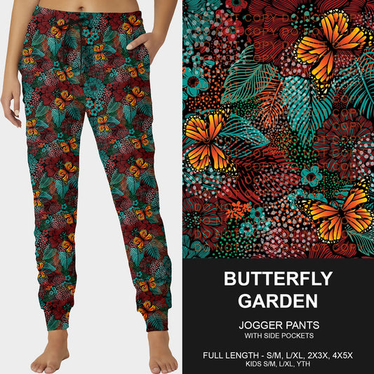 B248 - Preorder Butterfly Garden Joggers (Closes 8/24. ETA late Oct.)