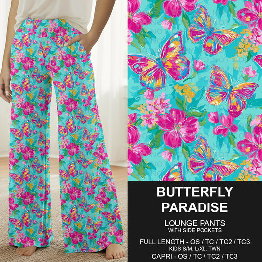 B298 - Preorder Butterfly Paradise Lounge Pants (Closes 7/05. ETA: early Sept.)