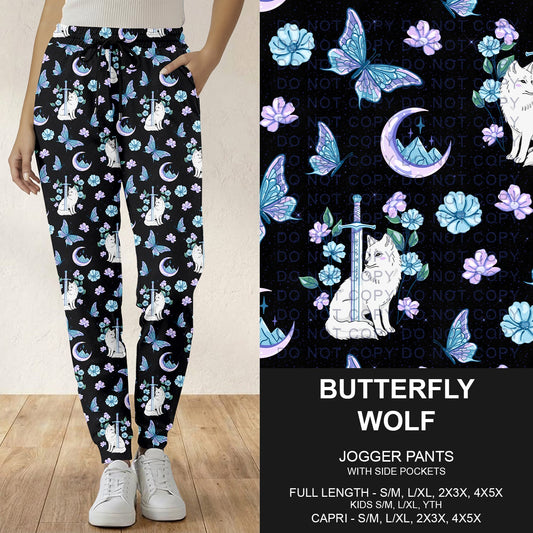 B292 - Preorder Butterfly Wolf Joggers (Closes 5/24. ETA: late July)