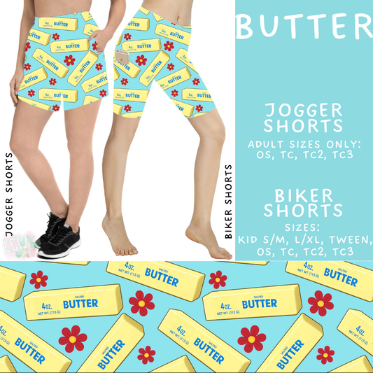 Batch #538 - Fun Run 23 - Closes 6/3 - ETA early August - Butter Biker & Jogger Shorts