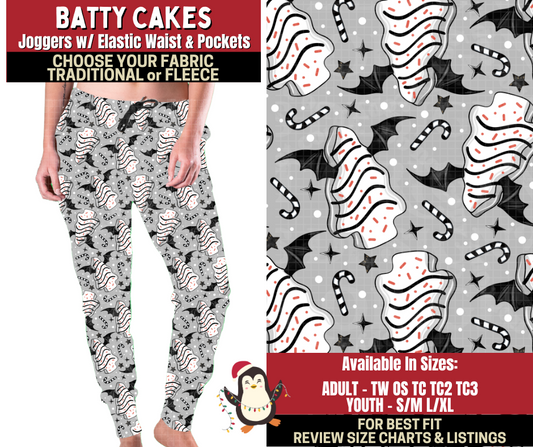 Preorder! Closes 9/4. ETA Dec. Batty Cakes Joggers Choose Fleece or Traditional