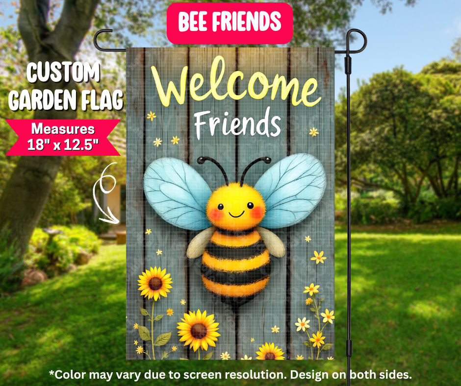 Bee Friends Garden Flag