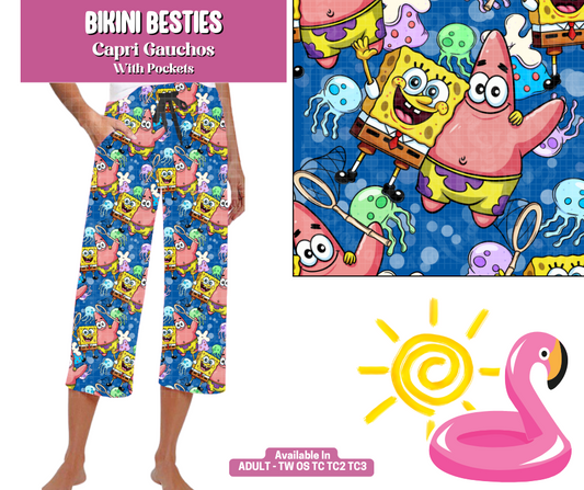 Preorder! Closes 5/6. ETA August. Bikini Besties Capri Gauchos