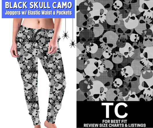 Black Skull Camo Joggers