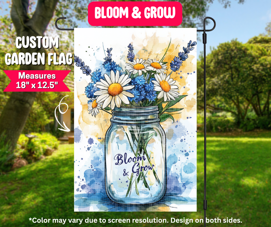 Bloom & Grow Garden Flag