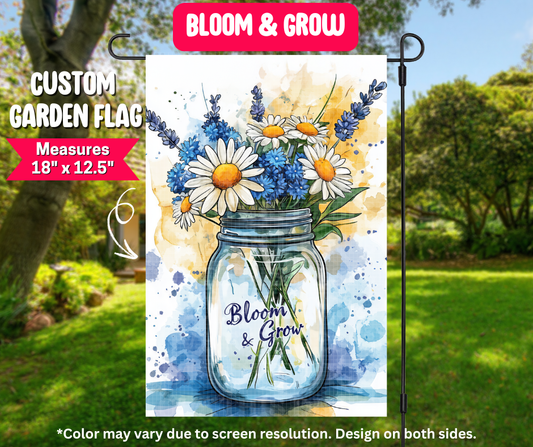 Bloom & Grow Garden Flag