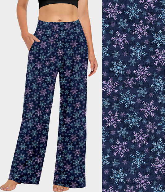 RTS - Blue and Purple Snowflake Lounge Pants