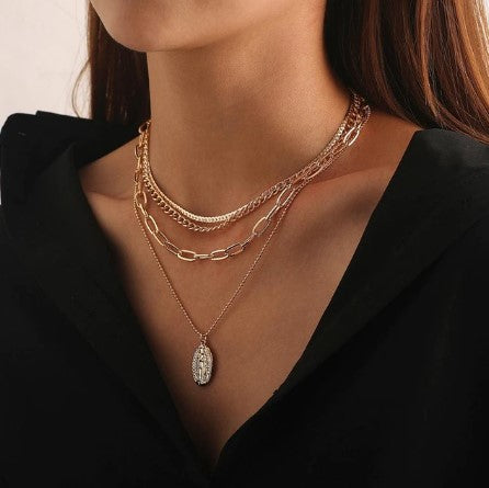 VINTAGE BOHEMIAN LAYERED NECKLACE - Alonna's Legging Land