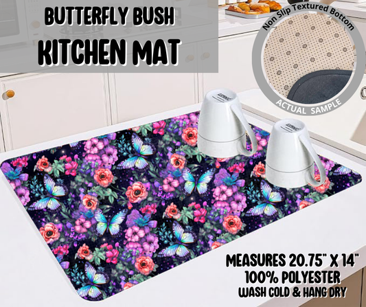 Preorder! Closes 5/22. ETA August. Butterfly Bush Kitchen Mat