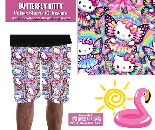 Preorder! Closes 5/6. ETA August. Butterfly Kitty Unisex Shorts