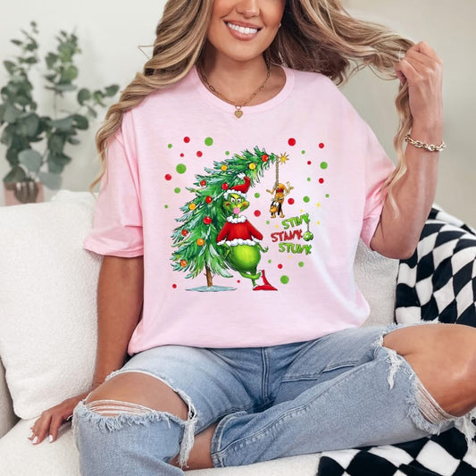 Mean Christmas Tee- Pick your Color