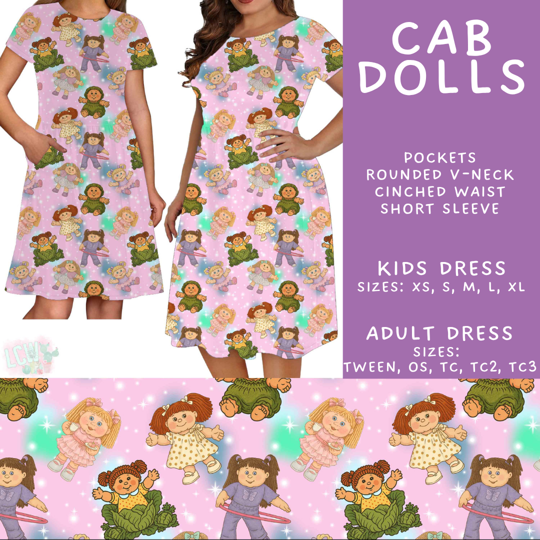 Batch #607 - Fun Run 28 - Closes 11/2 - ETA early Jan - Cab Dolls Adult & Kids Dresses