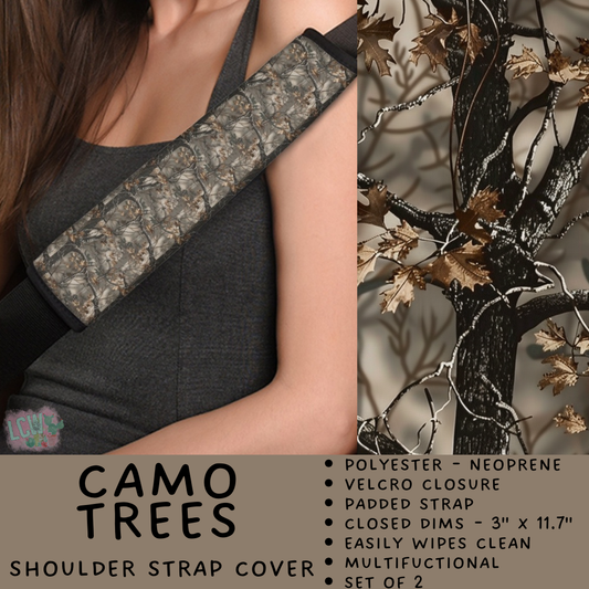 Batch #423 - Car Accessories - Closes 10/2 - ETA mid/late Nov - Camo Trees Shoulder Strap Pads
