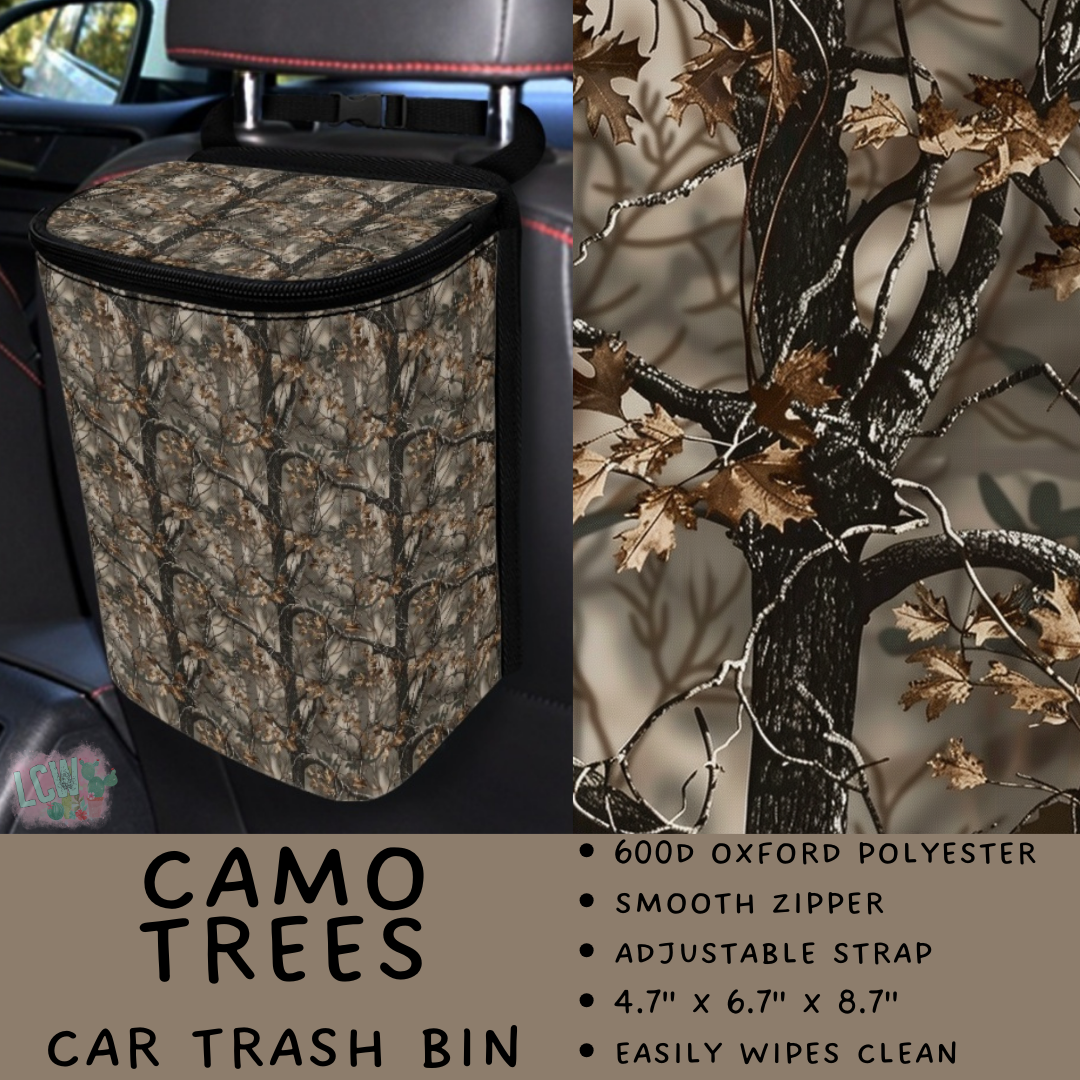 Batch #423 - Car Accessories - Closes 10/2 - ETA mid/late Nov - Camo Trees Car Trash Bin