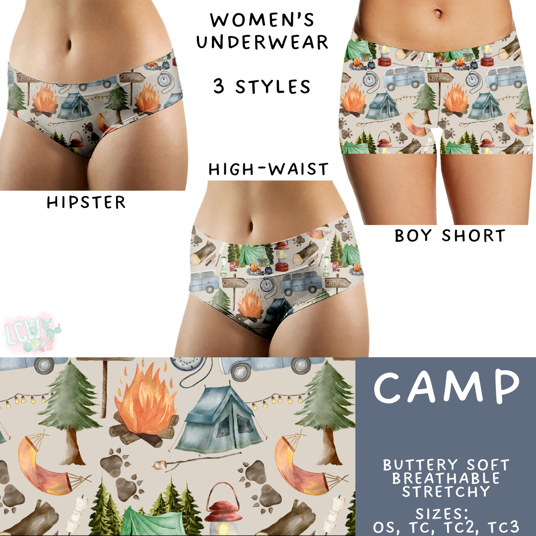 Batch #473 - Comfortable Underwear 5 - Closes 1/9 - ETA early March - Camp Women's Underwear