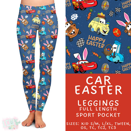 Batch #477 - Magical Character Easter - Closes 1/12 ETA - Early March - Car Easter Full Length Leggings