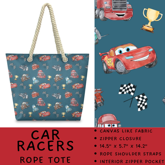 Batch #440 - Magical Character Rope Tote - Closes 10/31 - ETA mid Dec - Car Racers Rope Tote