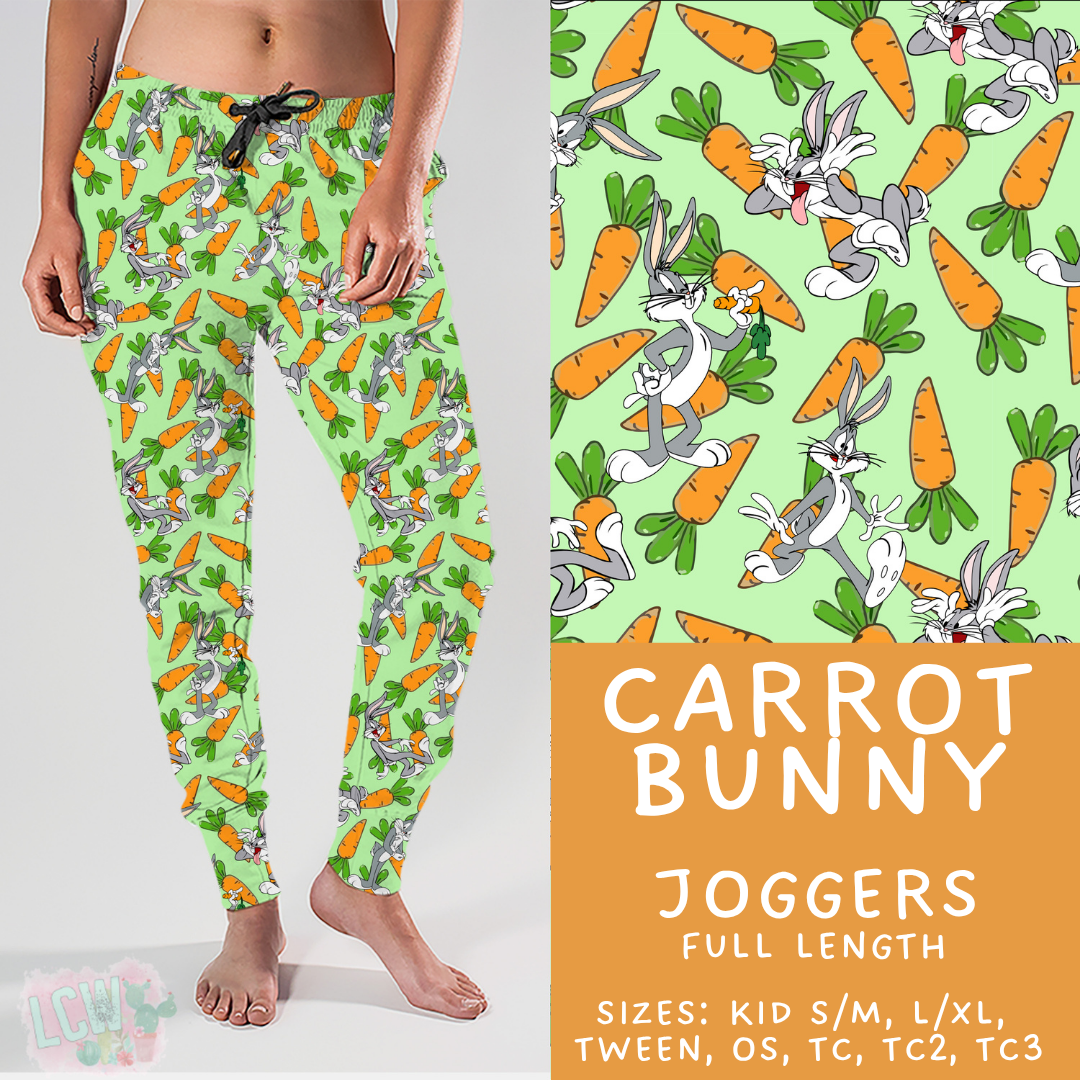 Batch #454 - Cool Characters 10 - Closes 11/26 - ETA mid Jan - Carrot Bunny Joggers
