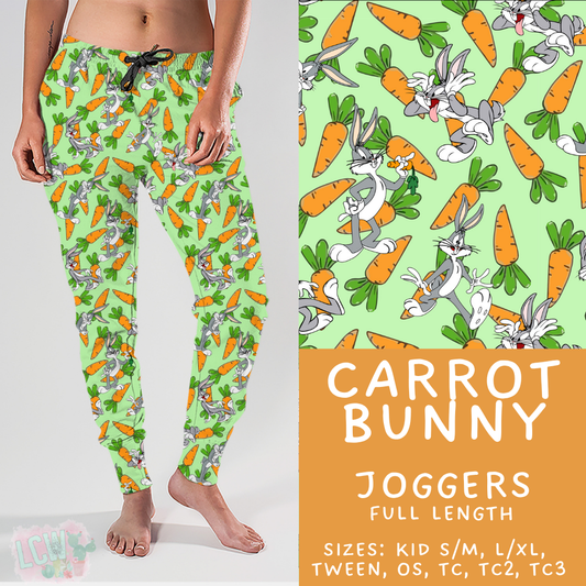 Batch #454 - Cool Characters 10 - Closes 11/26 - ETA mid Jan - Carrot Bunny Joggers